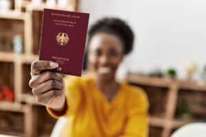 Woman with German citizenship